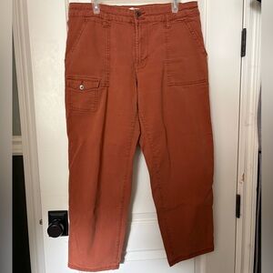 Time and Tru Orange/Rust Cargo Pants